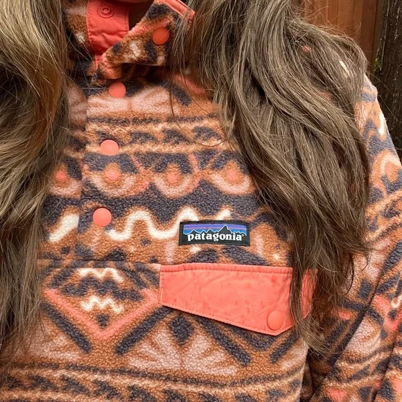 R a r e Patagonia Synchilla in Mangrove Henna Brown - Picture 1 of 10